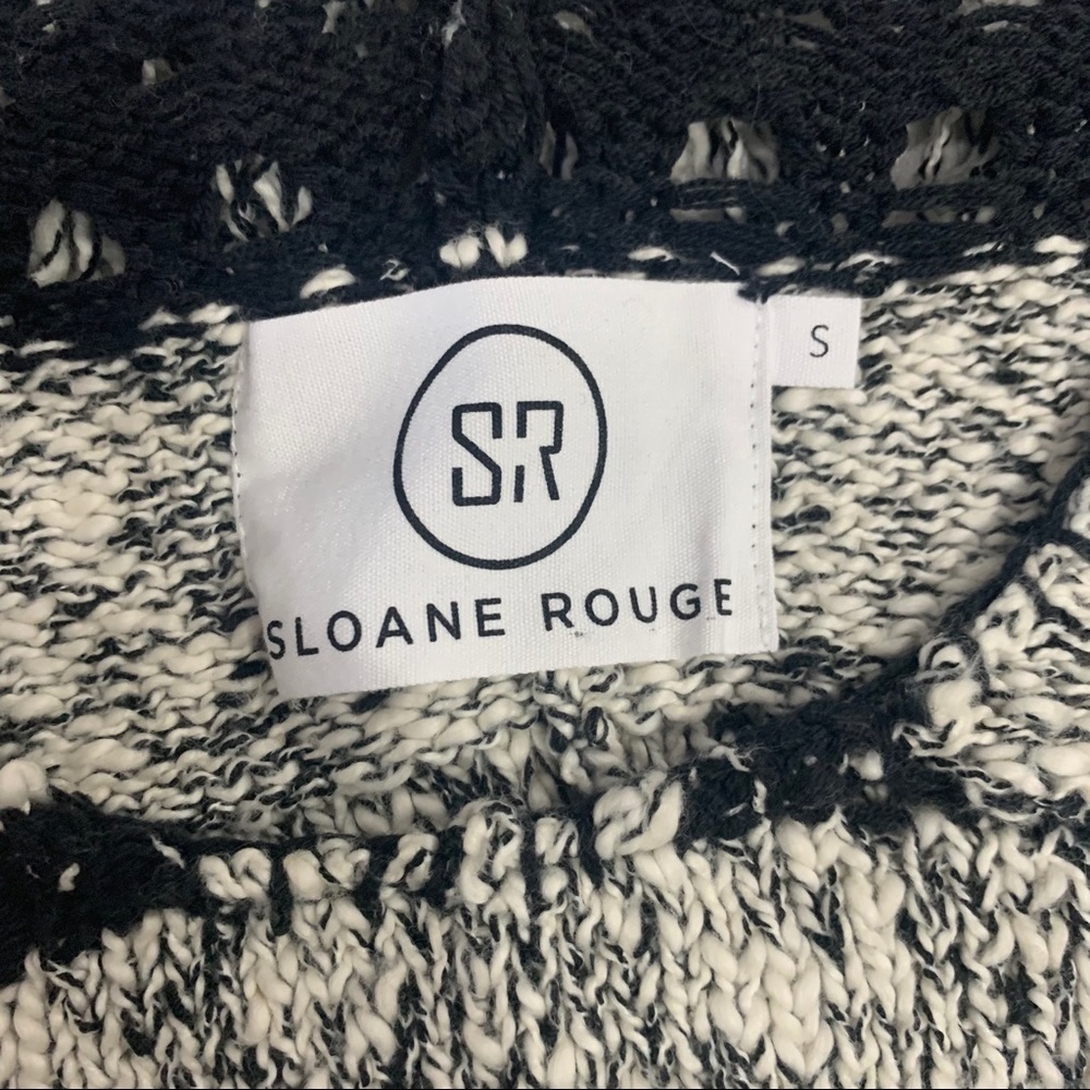 Sloane Rouge Size Small fringe dolman side slit sweater - Picture 6 of 9